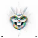 mythology god warrior tattoo design idea