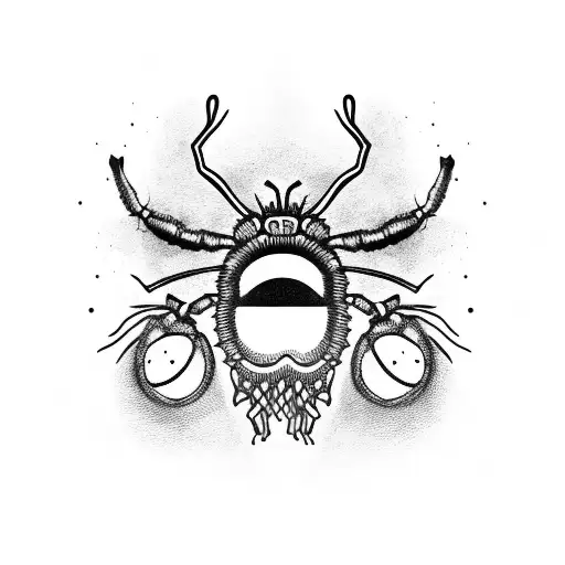 hairy bugs monsters  tattoo design idea