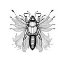 hairy bugs monsters  tattoo design idea