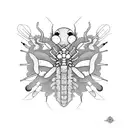 hairy bugs monsters  tattoo design idea
