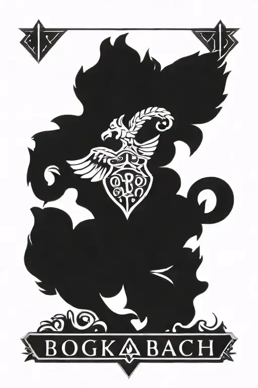 borussia mönchengladbach diamond logo with niederrhein lettering and laurel wreath below and right of the lettering tattoo design idea