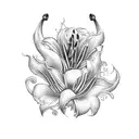 Death Lily tattoo design idea