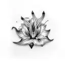 Death Lily tattoo design idea