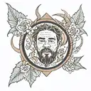 post malone i fall apart tattoo design idea