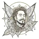 post malone i fall apart tattoo design idea