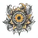 one more light tattoo design idea