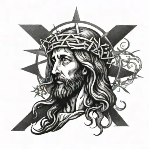 Jesus Christ tattoo design idea