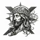 Jesus Christ tattoo design idea