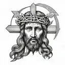 Jesus Christ tattoo design idea
