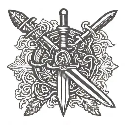 executioner's sword tattoo design idea