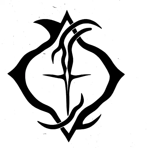 Trident tattoo design idea