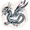 Dragon tattoo design idea