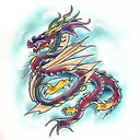 Dragon tattoo design idea