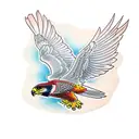 falcon tattoo design idea