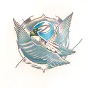 falcon tattoo design idea