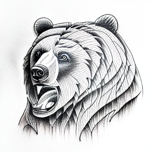Bear tattoo design idea