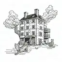 Lonely windows of nine-story buildings, cats are scratching their souls, they are missing something tattoo design idea