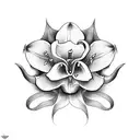 Lily tattoo design idea