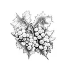 Grape Vines without Grapes tattoo design idea