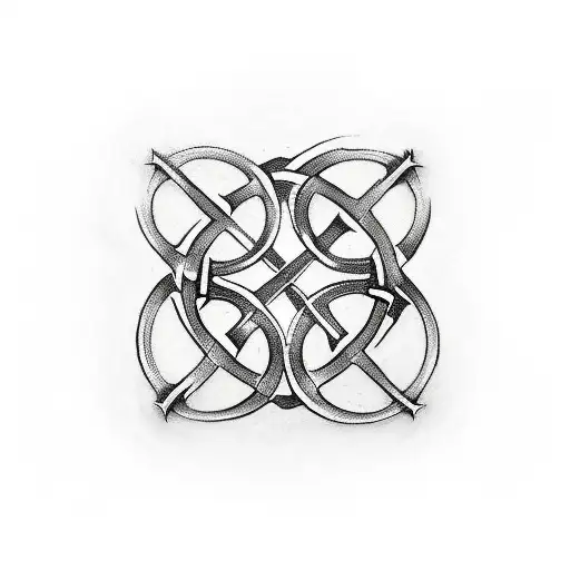 celtic runes tattoo design idea