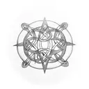 celtic runes tattoo design idea