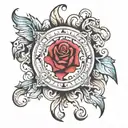 with letters C,V,M tattoo design idea