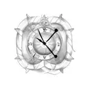 24 hour clock Nautical Theme tattoo design idea