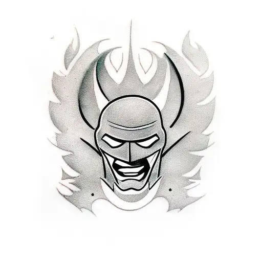 batman symbol wrapped in poison ivy tattoo design idea