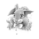 roger rabbit tattoo design idea