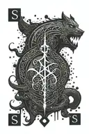 stormlight archive shash glyph  tattoo design idea