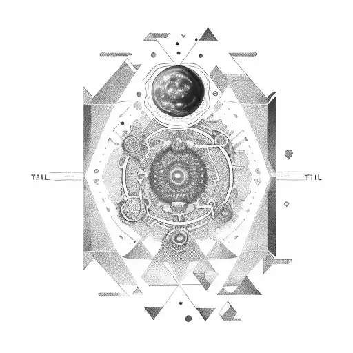 Deus , universo, viagem astral , espiritualidade , astronomia, mercado financeiro, família , planeta terra  tattoo design idea