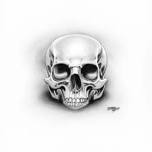 coffin spooky tattoo design idea