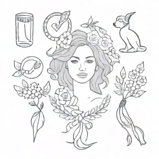 mamma mia greece tattoo flash sheet tattoo design idea