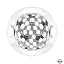 half heart, half soccer ball tattoo design idea