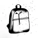 backpack  tattoo design idea