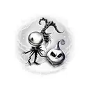 nightmare before christmas tattoo design idea