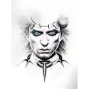 edward scissor hands tattoo design idea