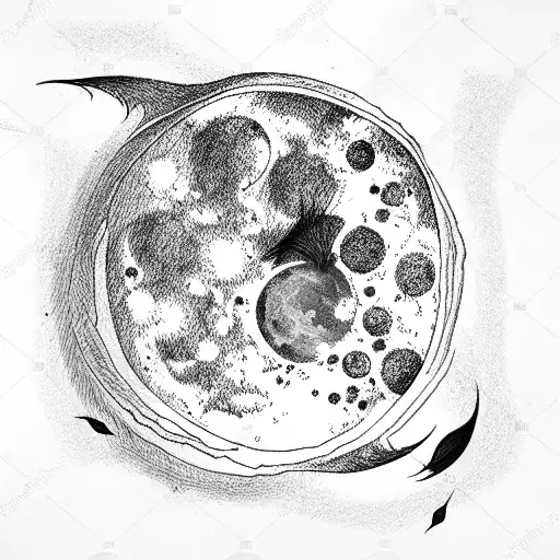 Moon tattoo design idea