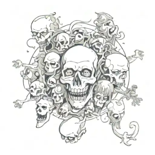chaos people tattoo design idea