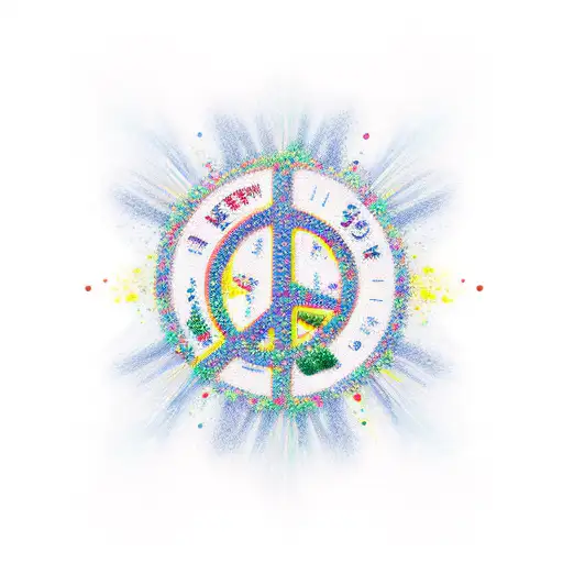calm joy and peace tattoo design idea