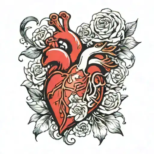 Sherry Jamey heart 1993 tattoo design idea