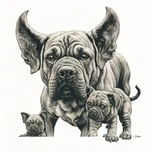 protecting his family tattoo design idea