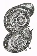 nautilus shell tattoo design idea
