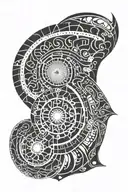 nautilus shell tattoo design idea