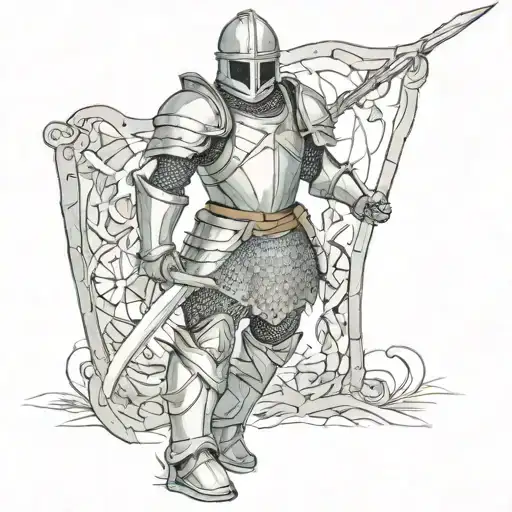 full armor of god tattoo design idea