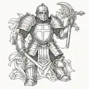 full armor of god tattoo design idea
