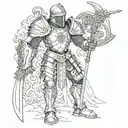 full armor of god tattoo design idea