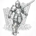full armor of god tattoo design idea