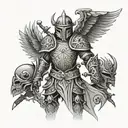 full armor of god no tribal patterns tattoo design idea