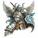 full armor of god tattoo design idea